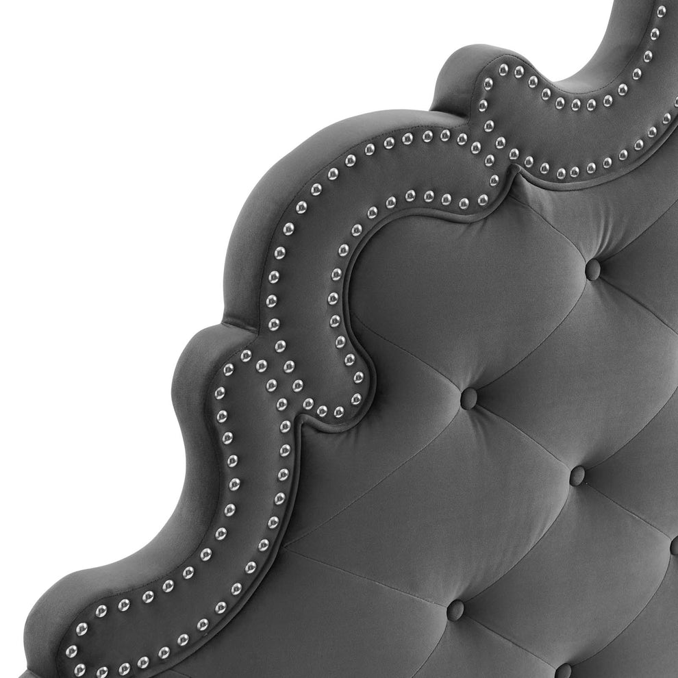 Sasha Button-Tufted Performance Velvet Full Bed By Modway - MOD-6807 | Beds | Modishstore - 9