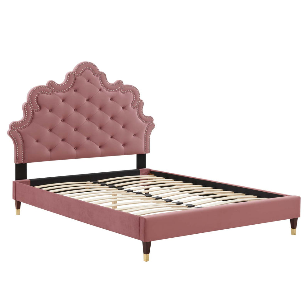 Sasha Button-Tufted Performance Velvet Full Bed By Modway - MOD-6807 | Beds | Modishstore - 16