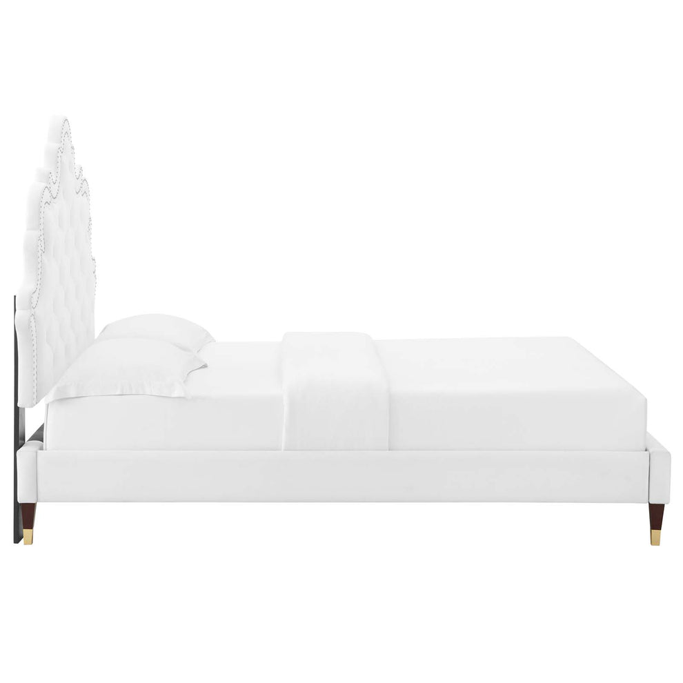 Sasha Button-Tufted Performance Velvet Full Bed By Modway - MOD-6807 | Beds | Modishstore - 39