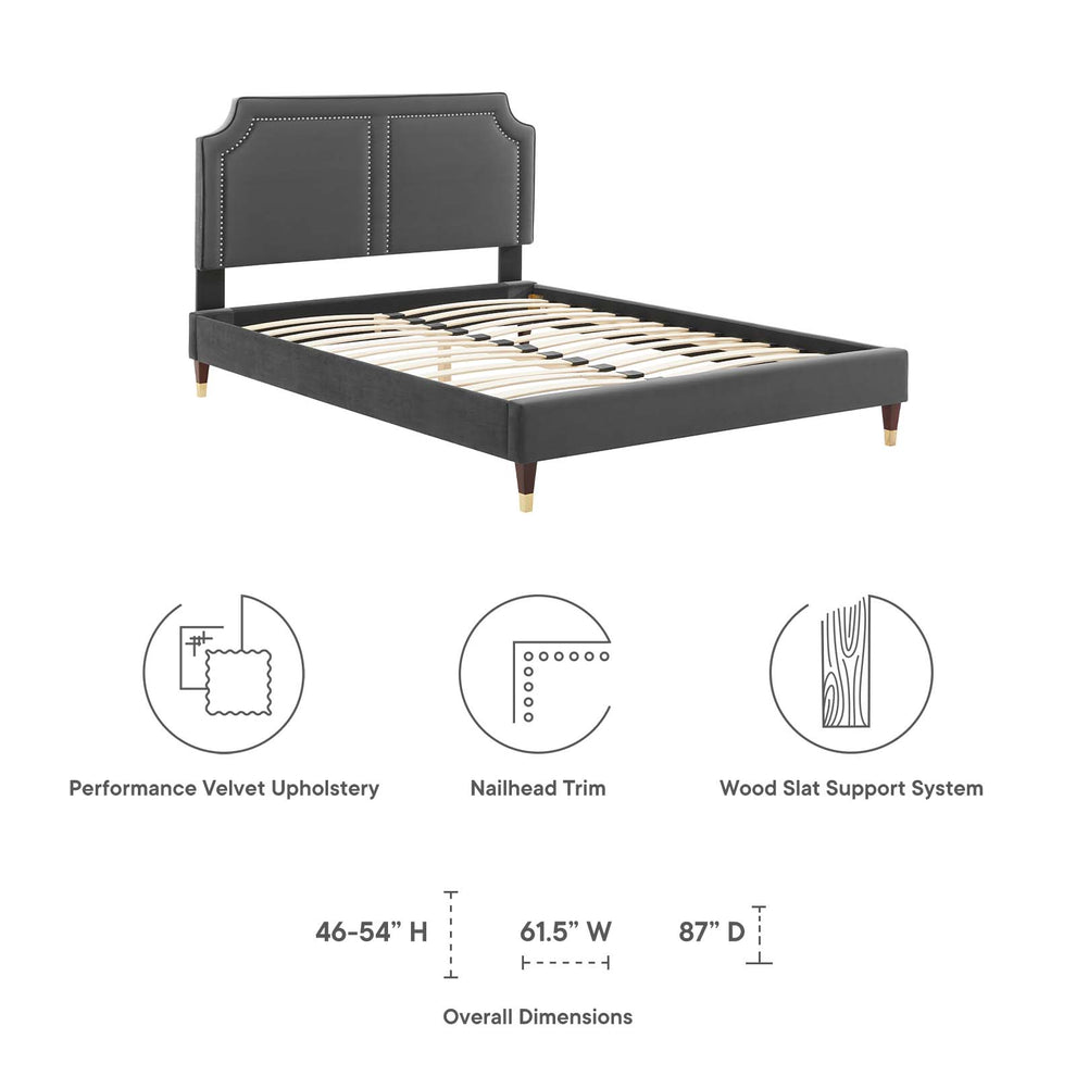 Novi Performance Velvet Full Bed By Modway - MOD-6808 | Beds | Modishstore - 10