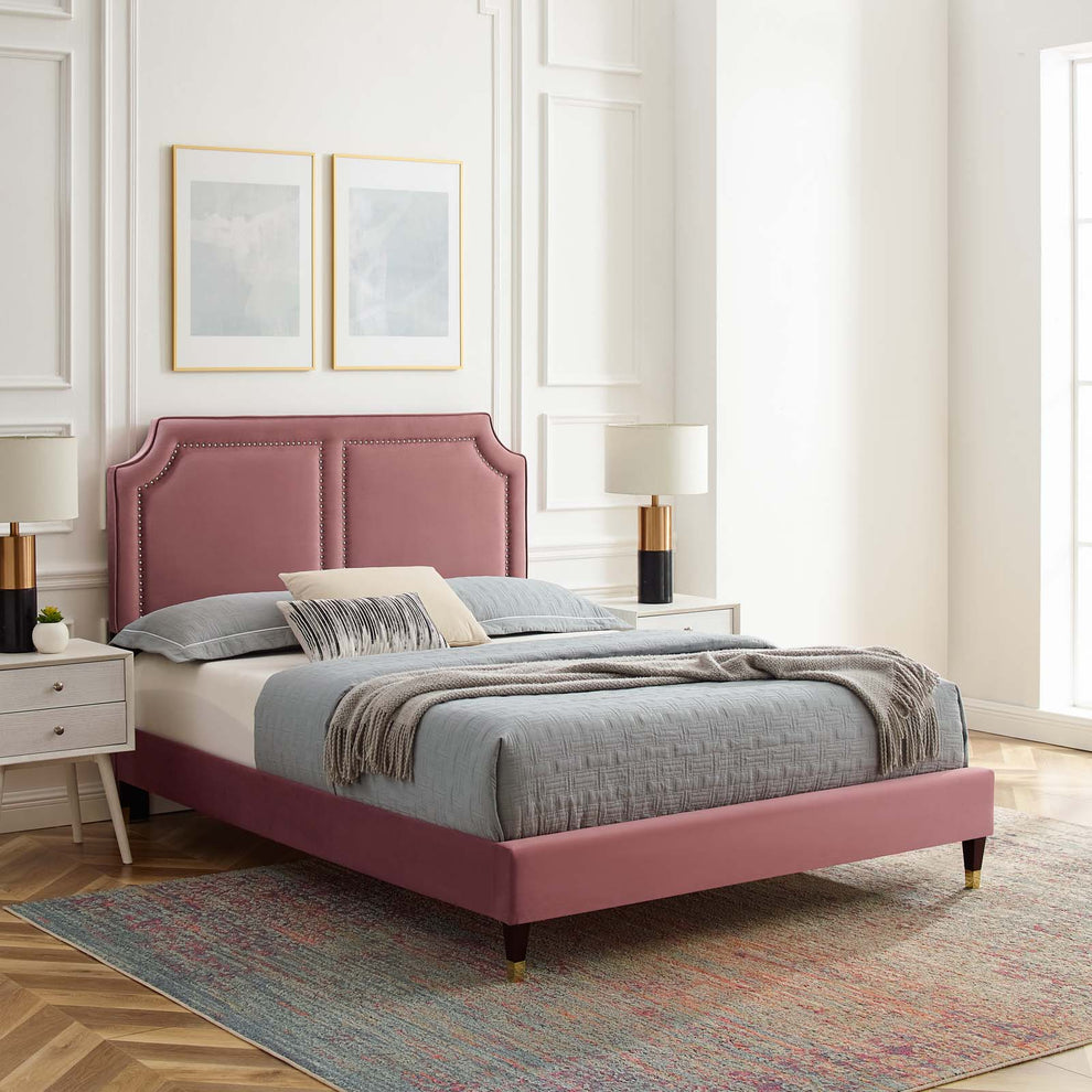 Novi Performance Velvet Full Bed By Modway - MOD-6808 | Beds | Modishstore - 15