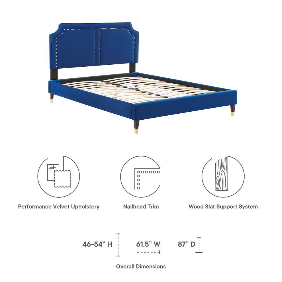 Novi Performance Velvet Full Bed By Modway - MOD-6808 | Beds | Modishstore - 32