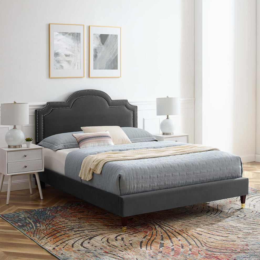 Aviana Performance Velvet Full Bed By Modway - MOD-6809 | Beds | Modishstore - 4