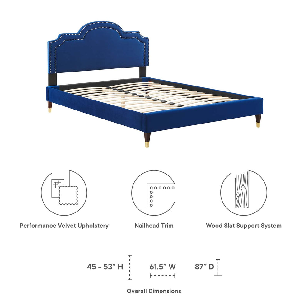 Aviana Performance Velvet Full Bed By Modway - MOD-6809 | Beds | Modishstore - 32
