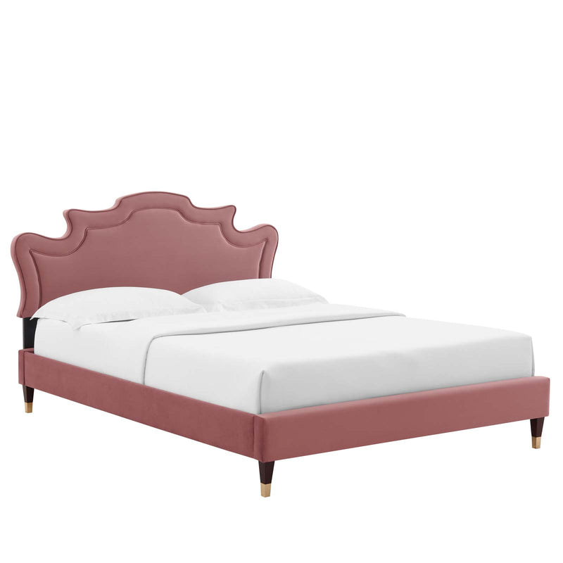 Neena Performance Velvet Full Bed By Modway - MOD-6810 | Beds | Modishstore - 12