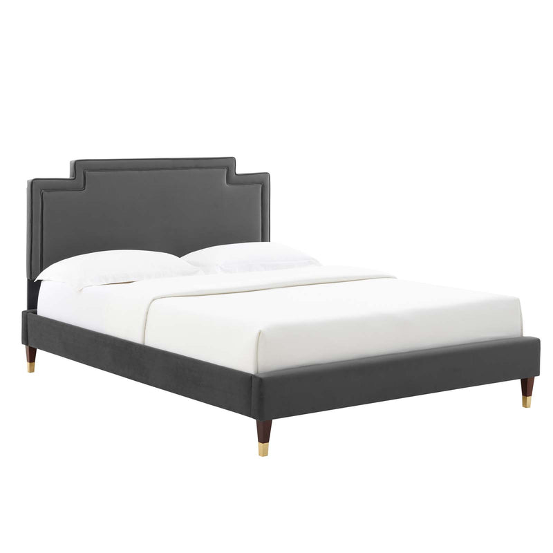 Liva Performance Velvet Full Bed By Modway - MOD-6811 | Beds | Modishstore - 1