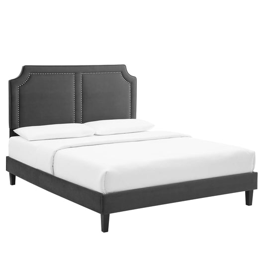 Novi Performance Velvet Full Bed By Modway - MOD-6813 | Beds | Modishstore - 1