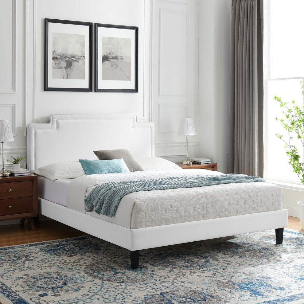Liva Performance Velvet Full Bed By Modway - MOD-6816 | Beds | Modishstore - 37