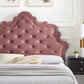 Sasha Button-Tufted Performance Velvet Queen Bed By Modway - MOD-6817 | Beds | Modishstore - 14