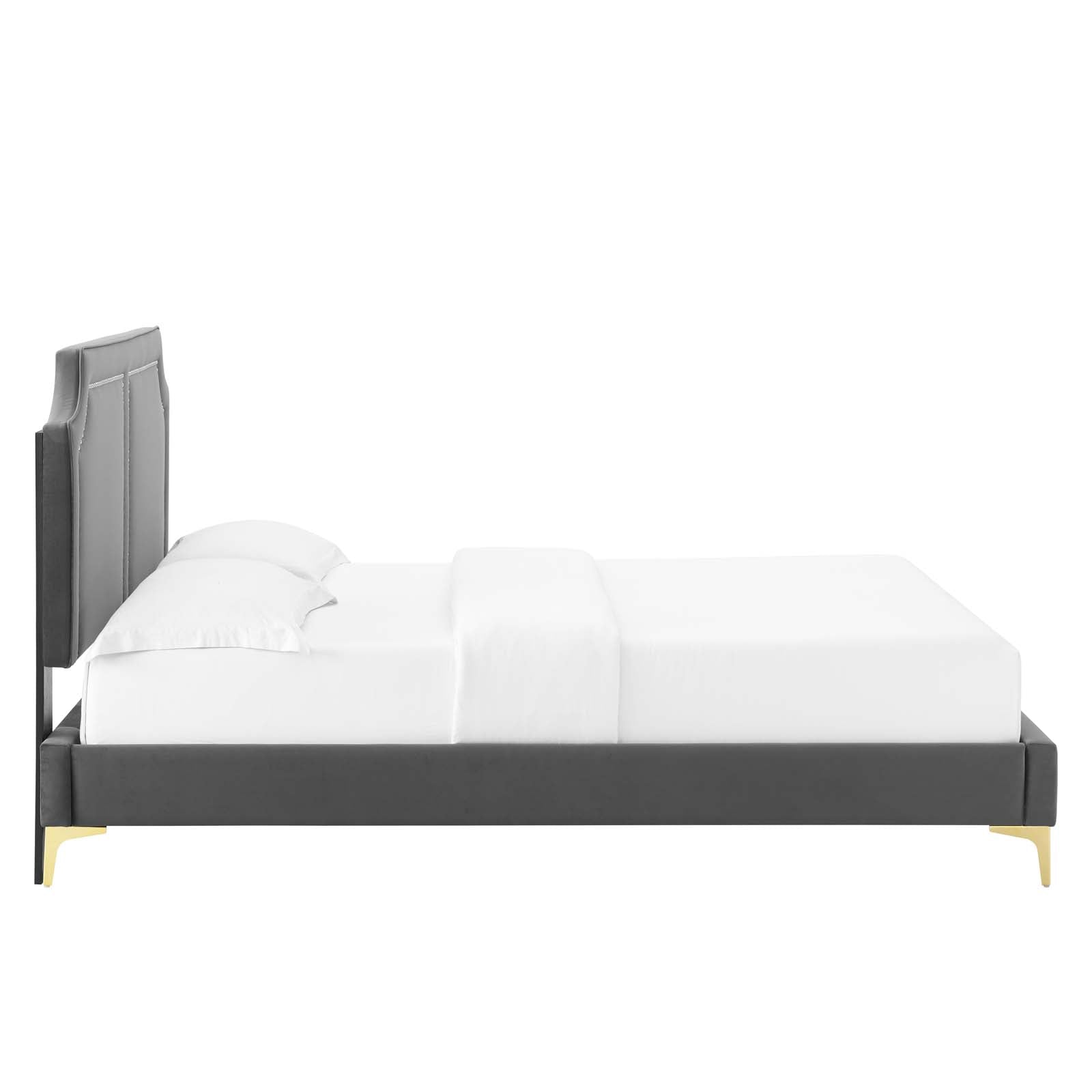 Novi Performance Velvet Queen Bed By Modway - MOD-6818 | Beds | Modishstore - 6