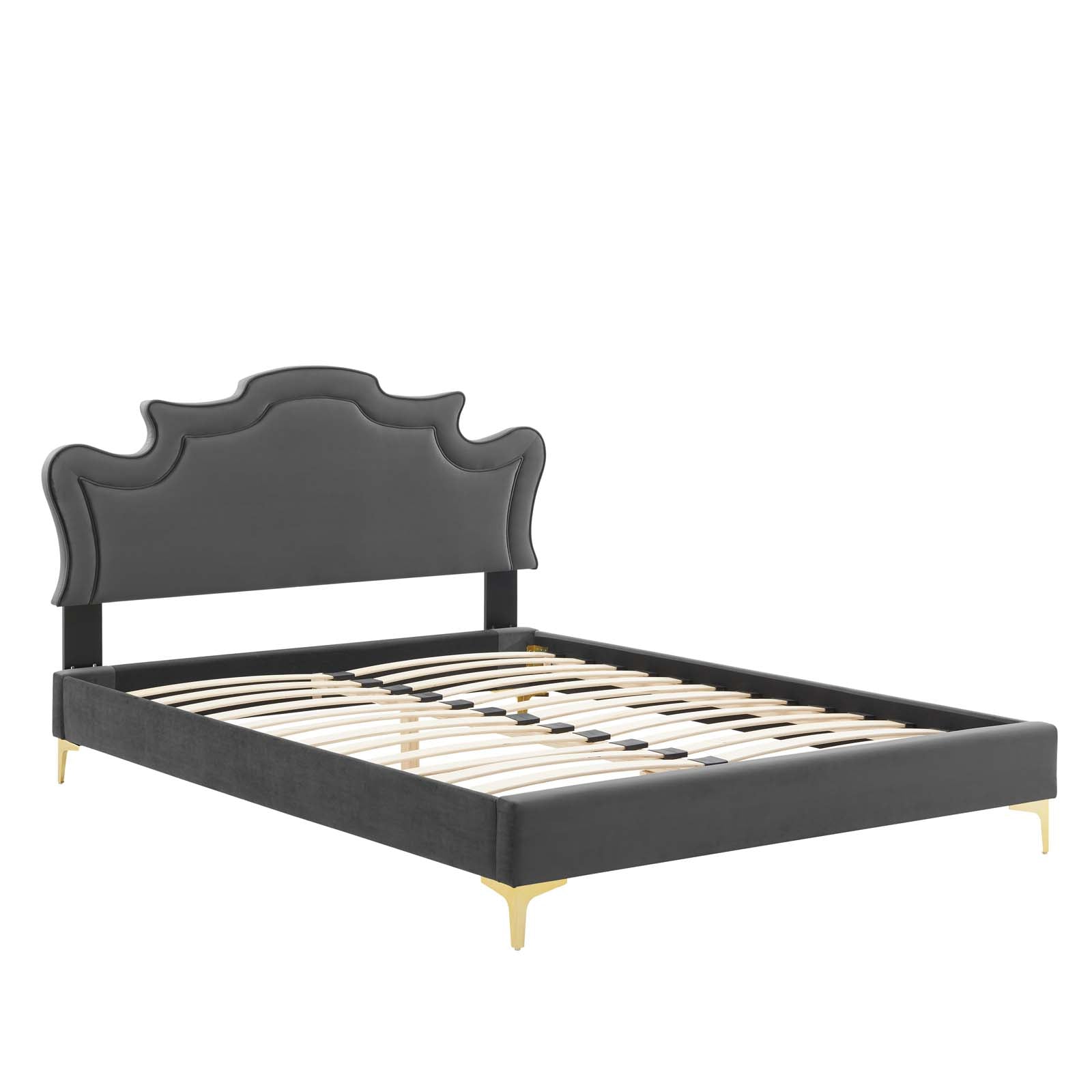 Neena Performance Velvet Queen Bed By Modway - MOD-6820 | Beds | Modishstore - 5