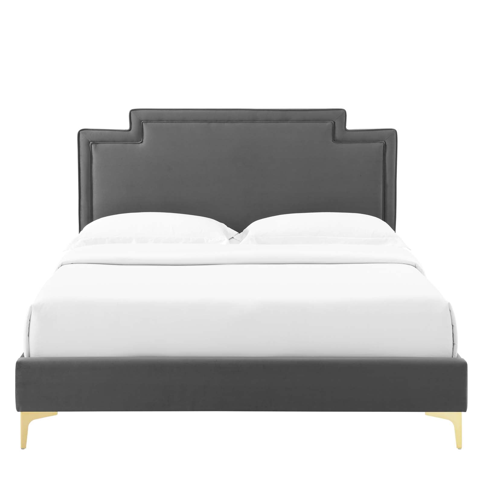 Liva Performance Velvet Queen Bed By Modway - MOD-6821 | Beds | Modishstore - 7