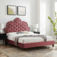 Sasha Button-Tufted Performance Velvet Queen Bed By Modway - MOD-6822 | Beds | Modishstore - 1