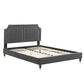 Novi Performance Velvet Queen Bed By Modway - MOD-6823 | Beds | Modishstore - 5