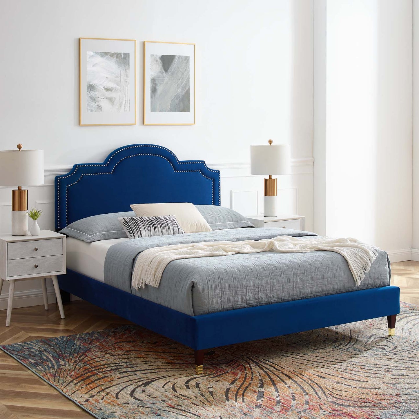 Aviana Performance Velvet Queen Bed By Modway - MOD-6824 | Beds | Modishstore - 23