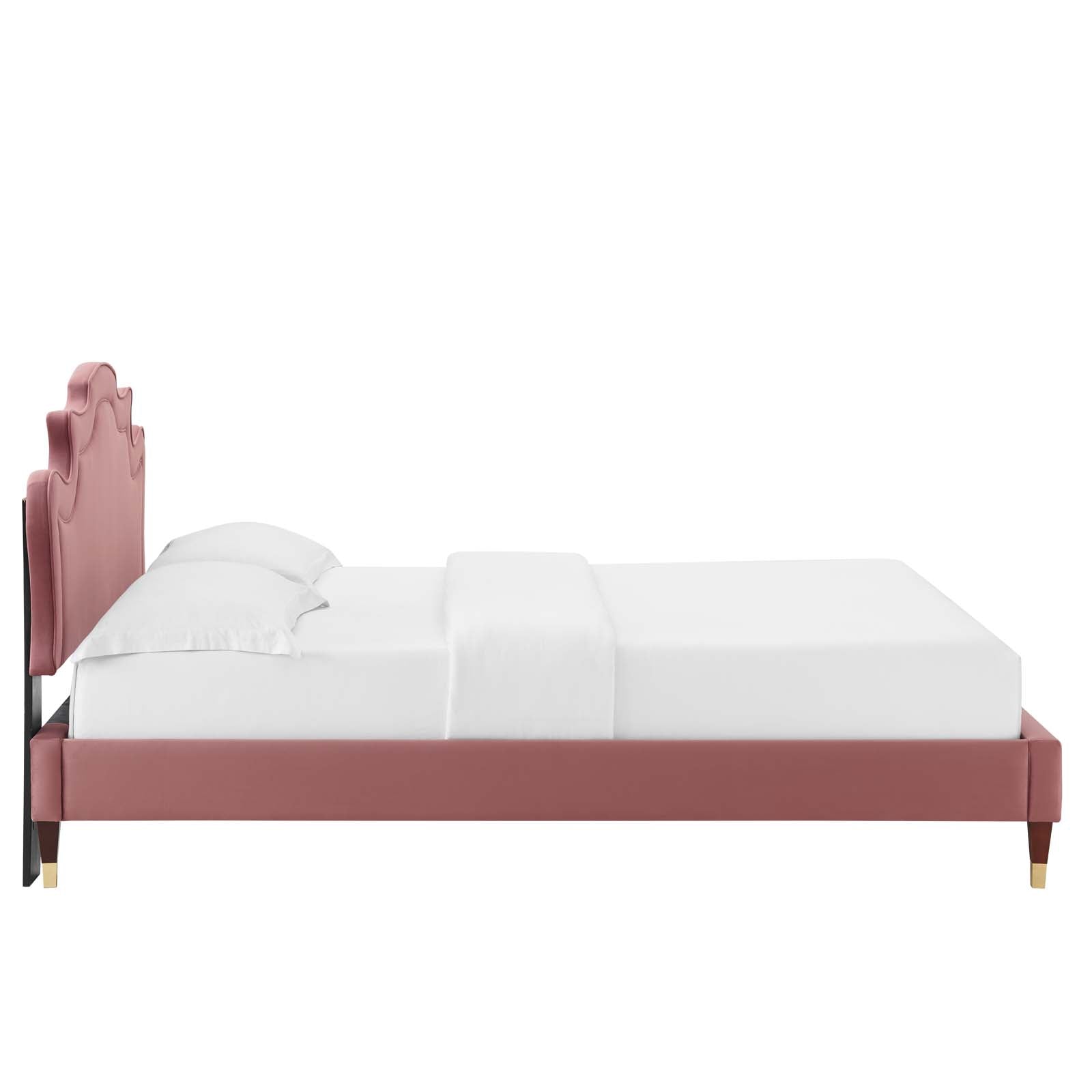 Neena Performance Velvet Queen Bed By Modway - MOD-6825 | Beds | Modishstore - 17