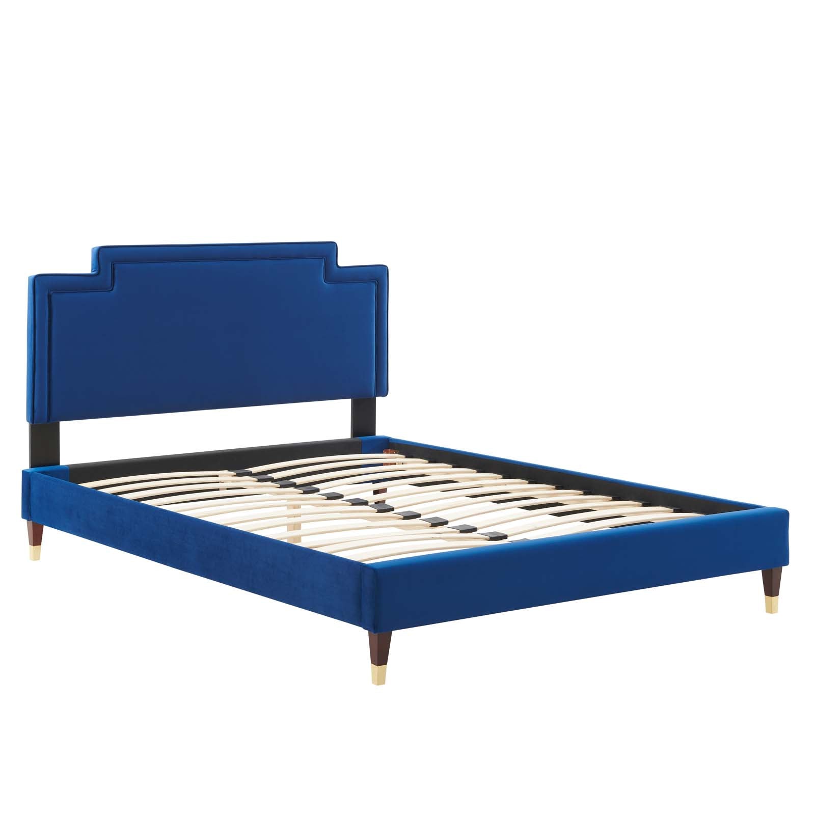 Liva Performance Velvet Queen Bed By Modway - MOD-6826 | Beds | Modishstore - 27