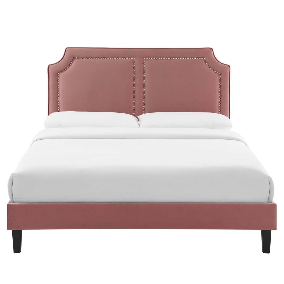 Novi Performance Velvet Queen Bed By Modway - MOD-6828 | Beds | Modishstore - 18
