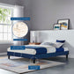 Novi Performance Velvet Queen Bed By Modway - MOD-6828 | Beds | Modishstore - 26