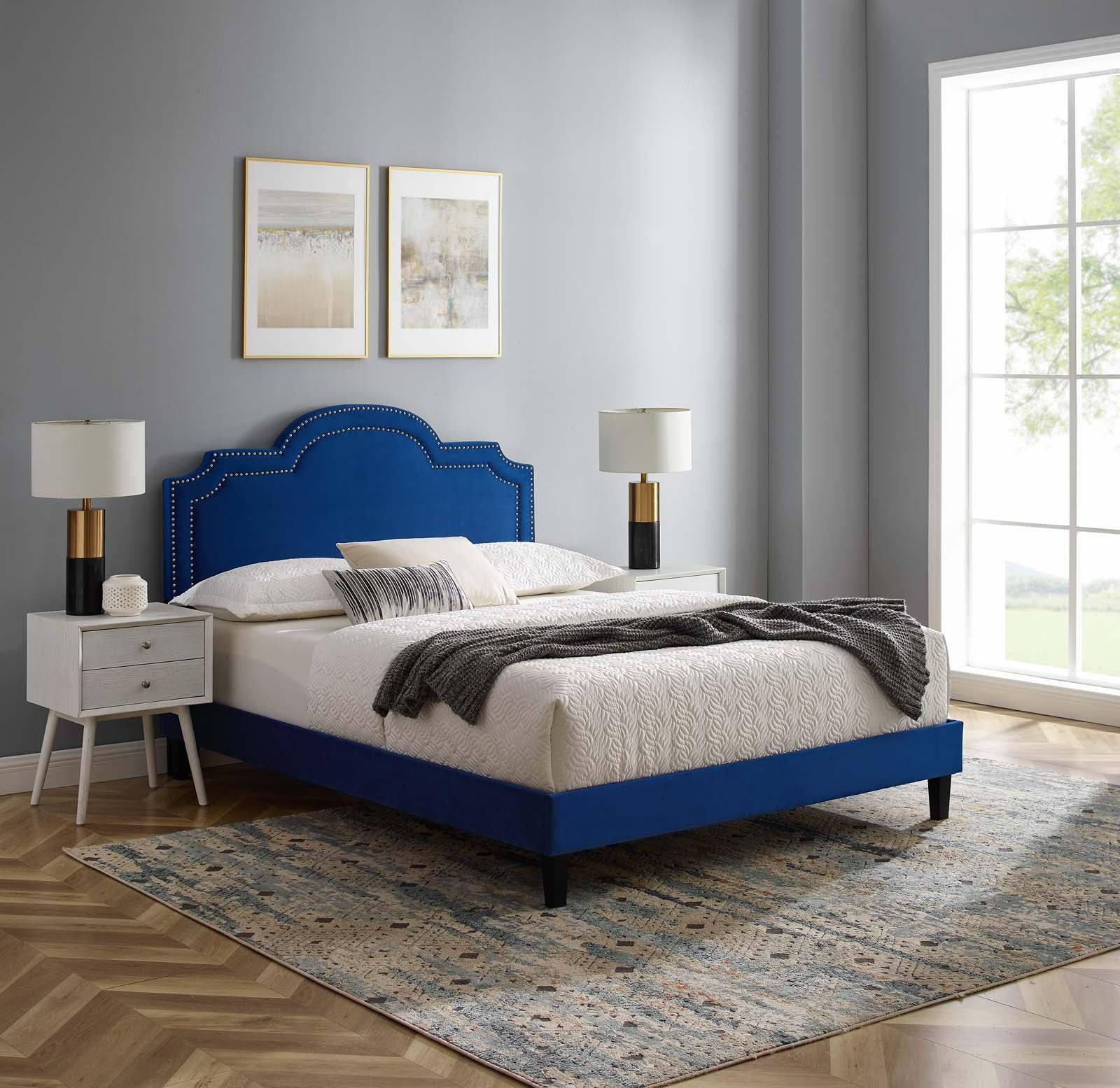 Aviana Performance Velvet Queen Bed By Modway - MOD-6829 | Beds | Modishstore - 23