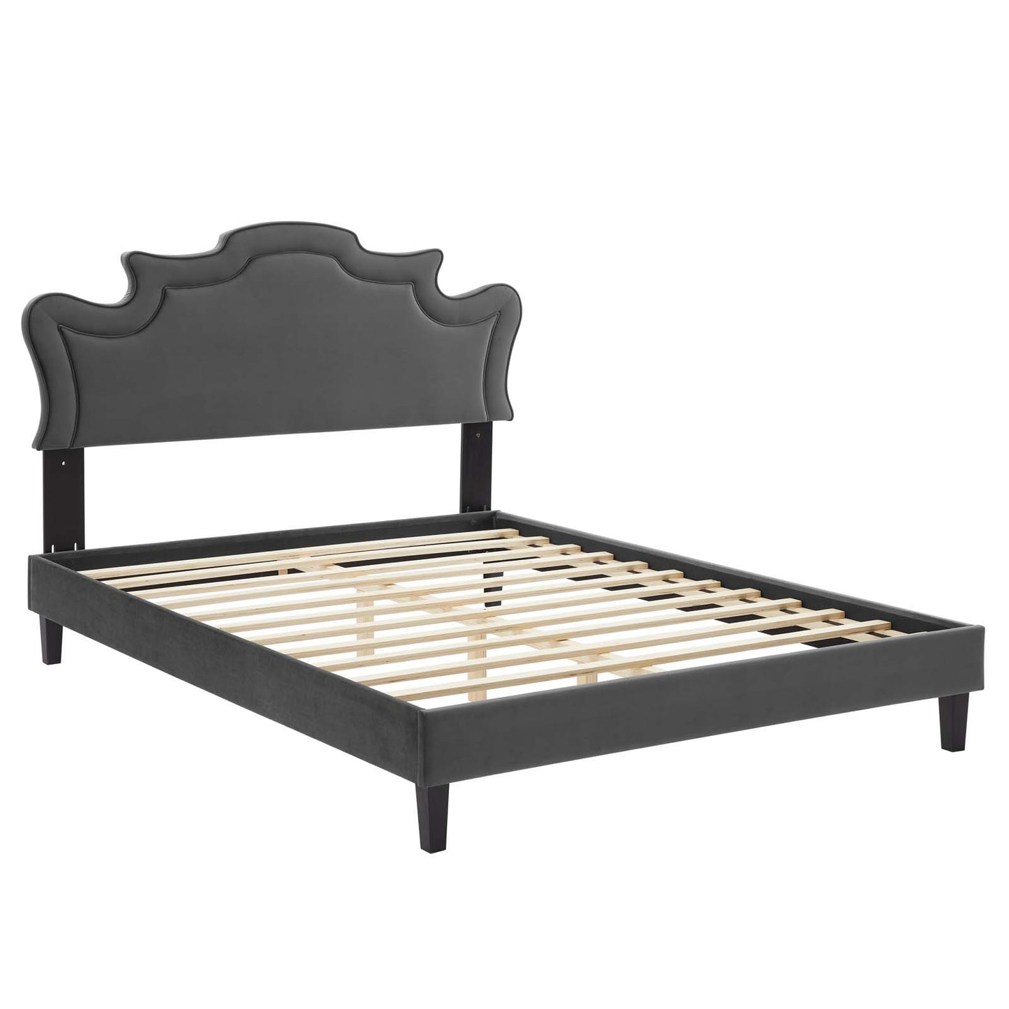 Neena Performance Velvet Queen Bed By Modway - MOD-6830 | Beds | Modishstore - 5
