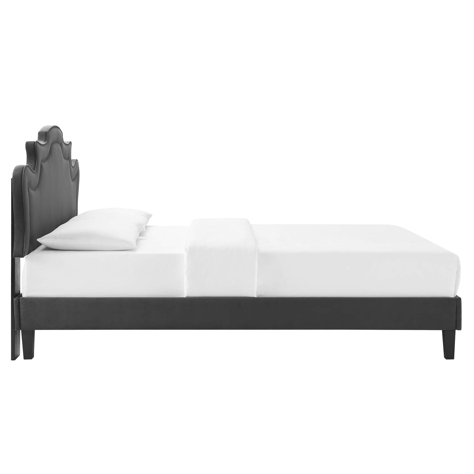 Neena Performance Velvet Queen Bed By Modway - MOD-6830 | Beds | Modishstore - 6