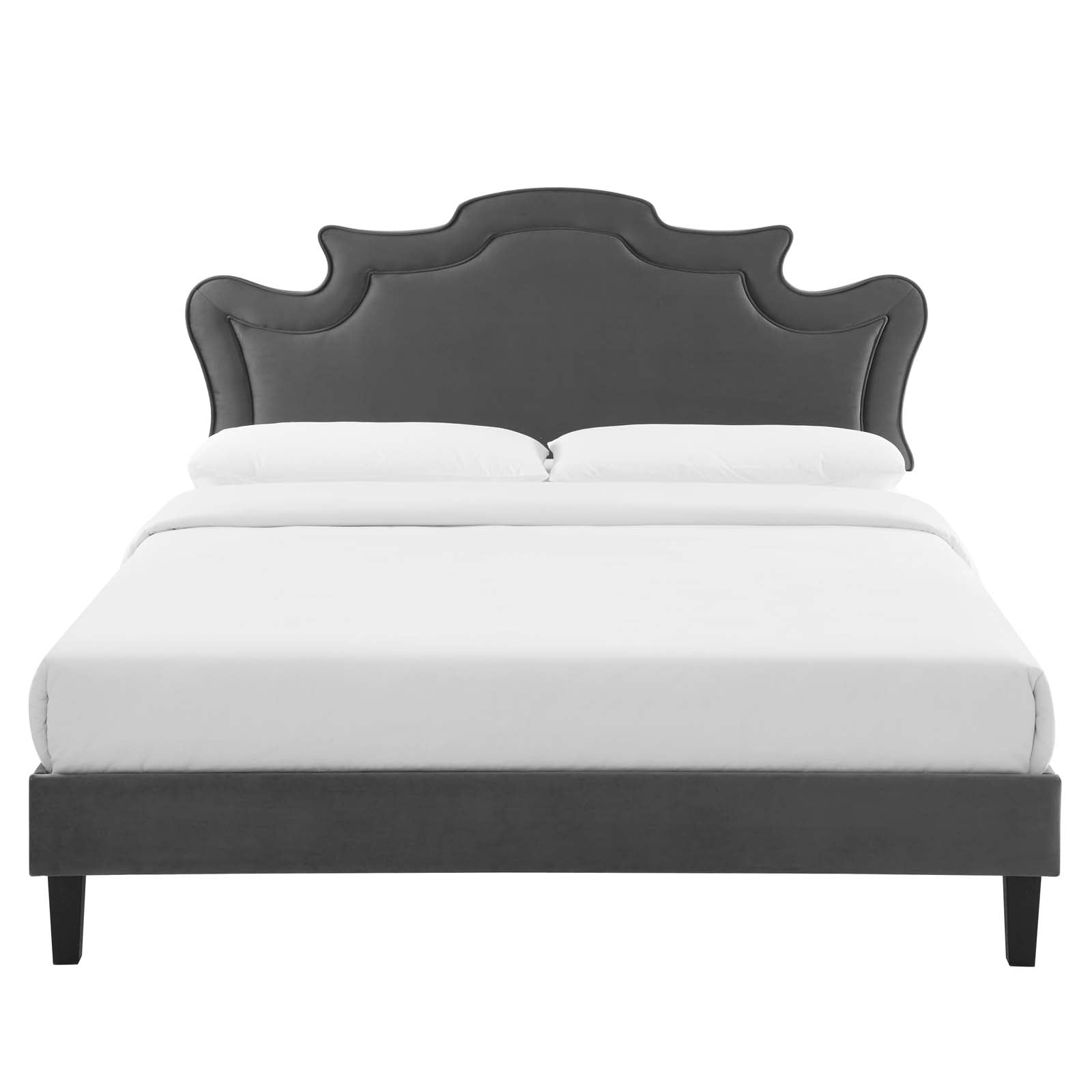 Neena Performance Velvet Queen Bed By Modway - MOD-6830 | Beds | Modishstore - 7