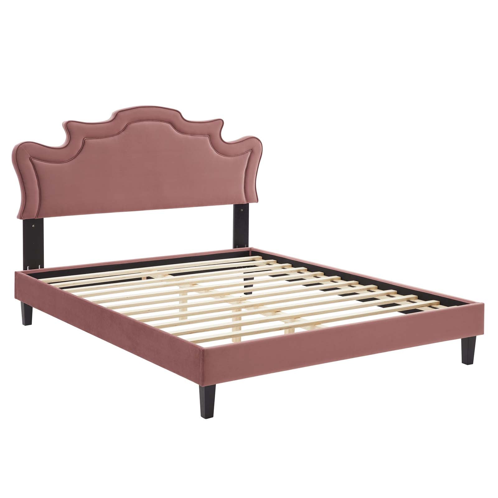 Neena Performance Velvet Queen Bed By Modway - MOD-6830 | Beds | Modishstore - 16