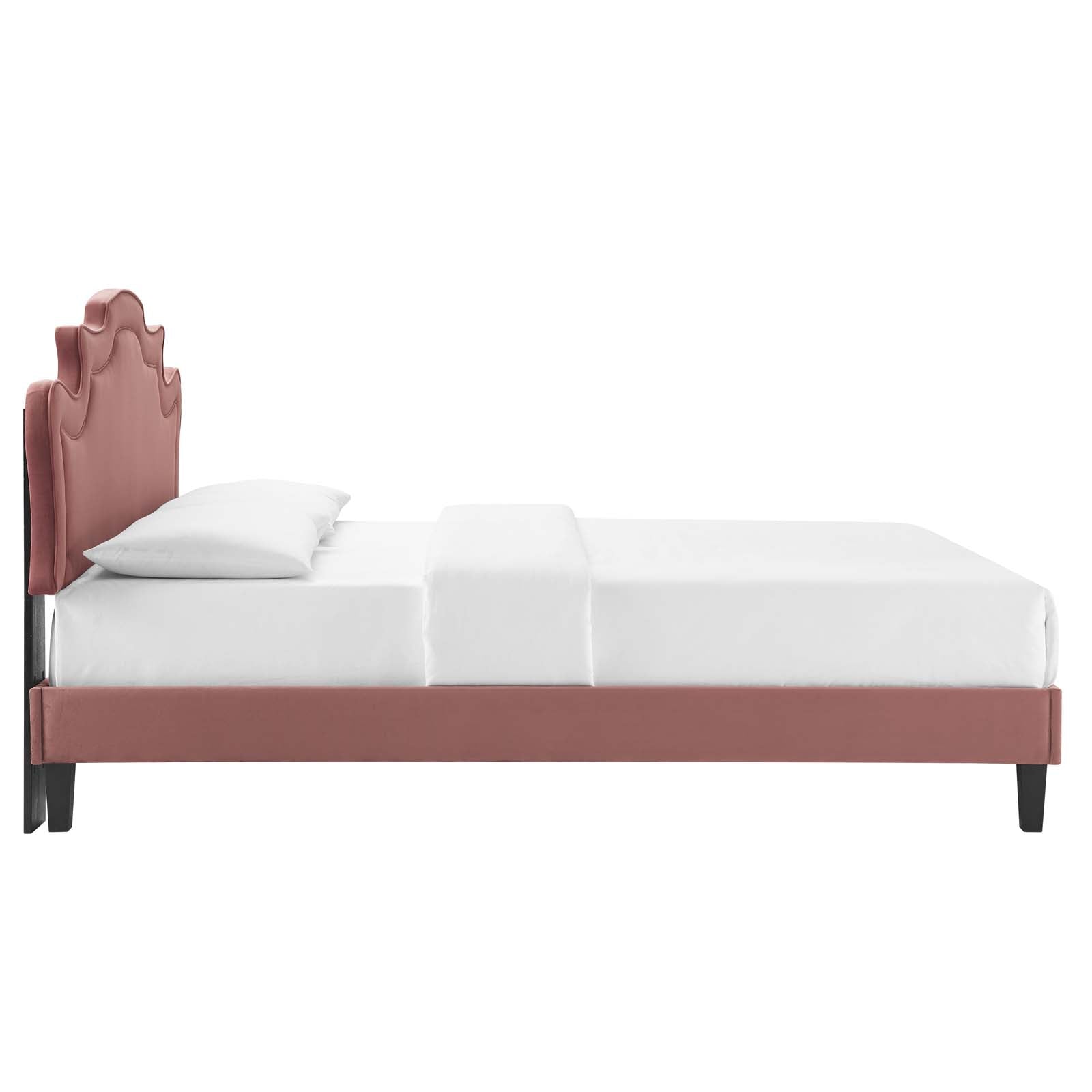 Neena Performance Velvet Queen Bed By Modway - MOD-6830 | Beds | Modishstore - 17