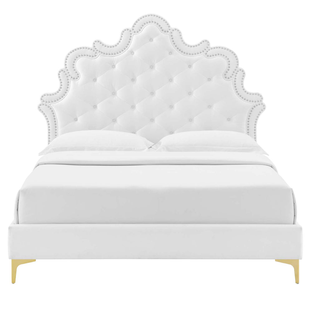 Sasha Button-Tufted Performance Velvet King Bed By Modway - MOD-6832 | Beds | Modishstore - 40