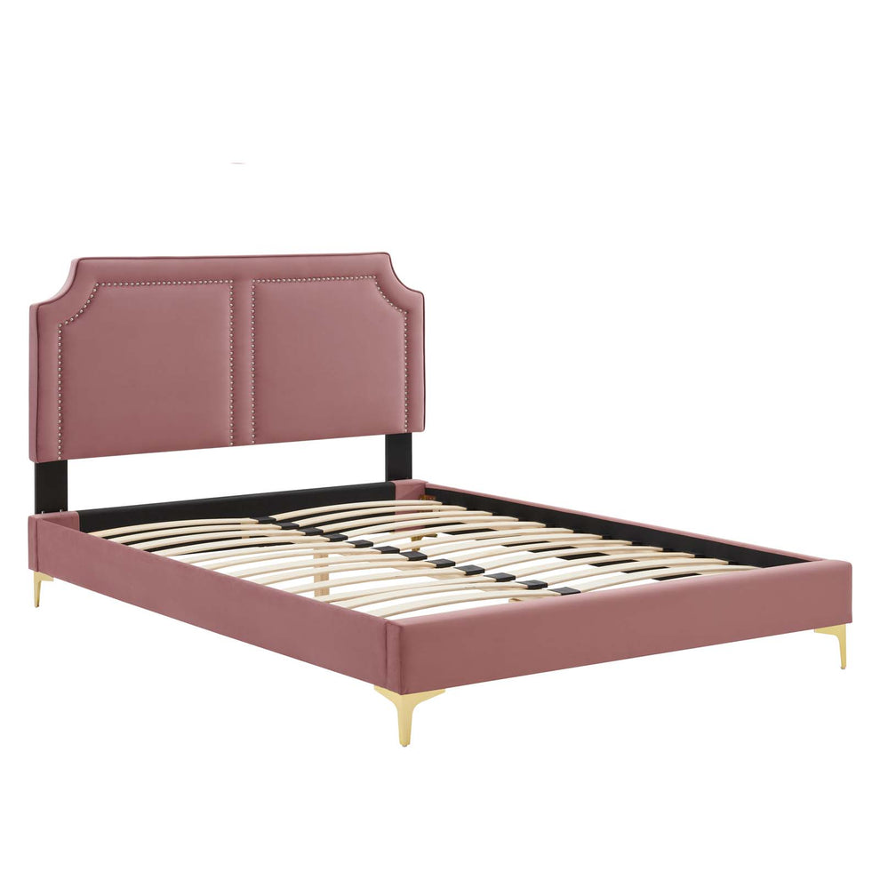 Novi Performance Velvet King Bed By Modway - MOD-6833 | Beds | Modishstore - 16