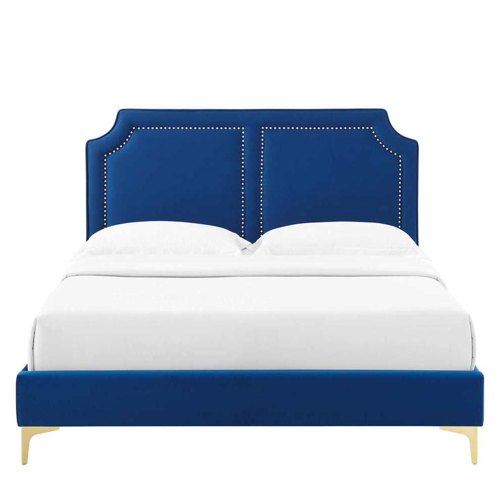 Novi Performance Velvet King Bed By Modway - MOD-6833 | Beds | Modishstore - 29