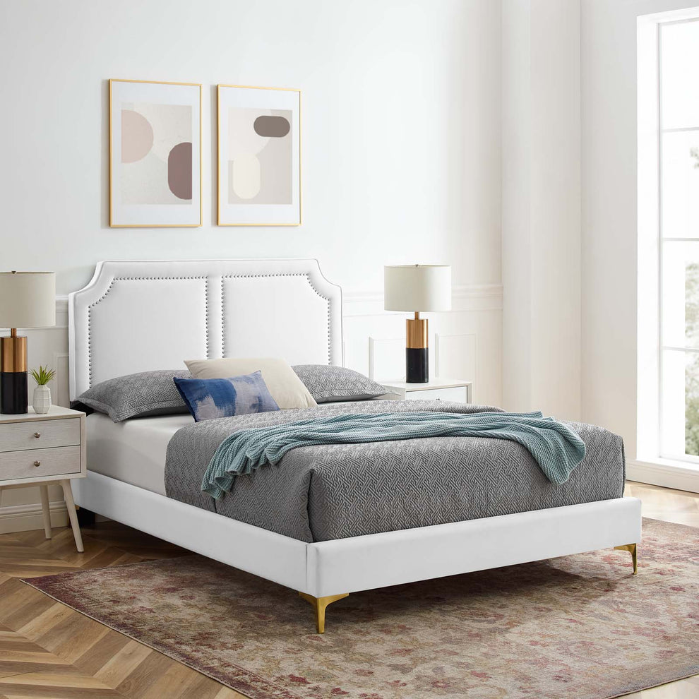 Novi Performance Velvet King Bed By Modway - MOD-6833 | Beds | Modishstore - 37