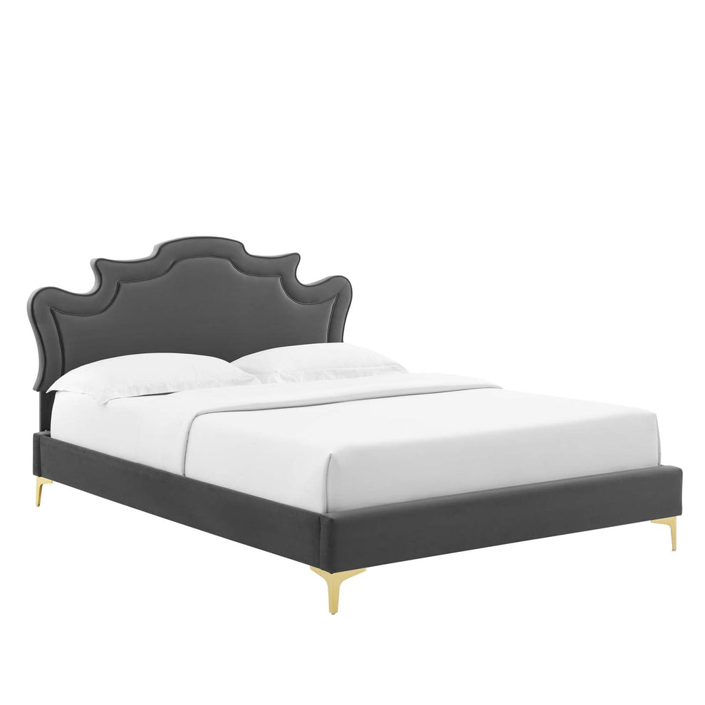 Neena Performance Velvet King Bed By Modway - MOD-6835 | Beds | Modishstore - 2