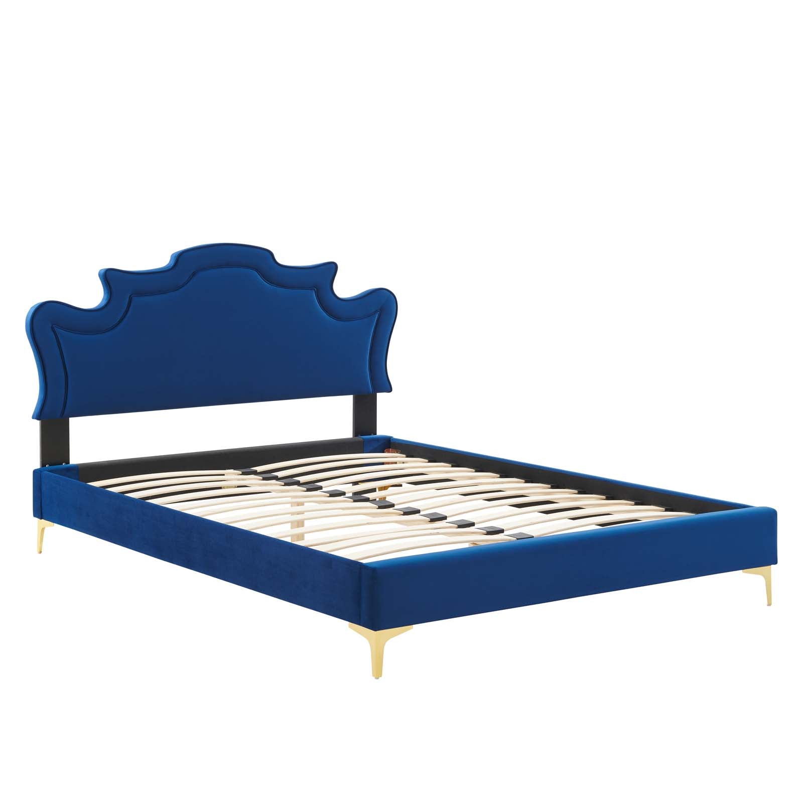 Neena Performance Velvet King Bed By Modway - MOD-6835 | Beds | Modishstore - 27
