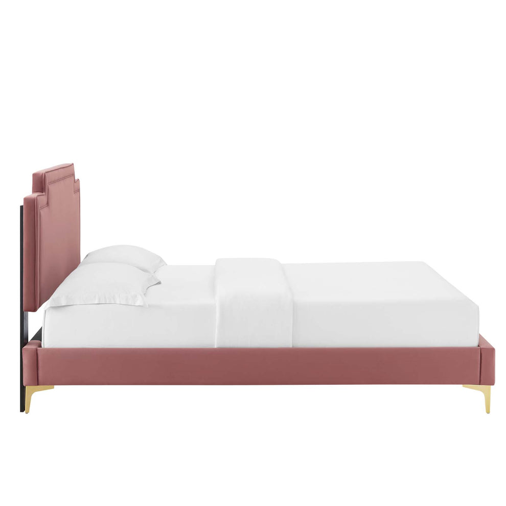 Liva Performance Velvet King Bed By Modway - MOD-6836 | Beds | Modishstore - 17