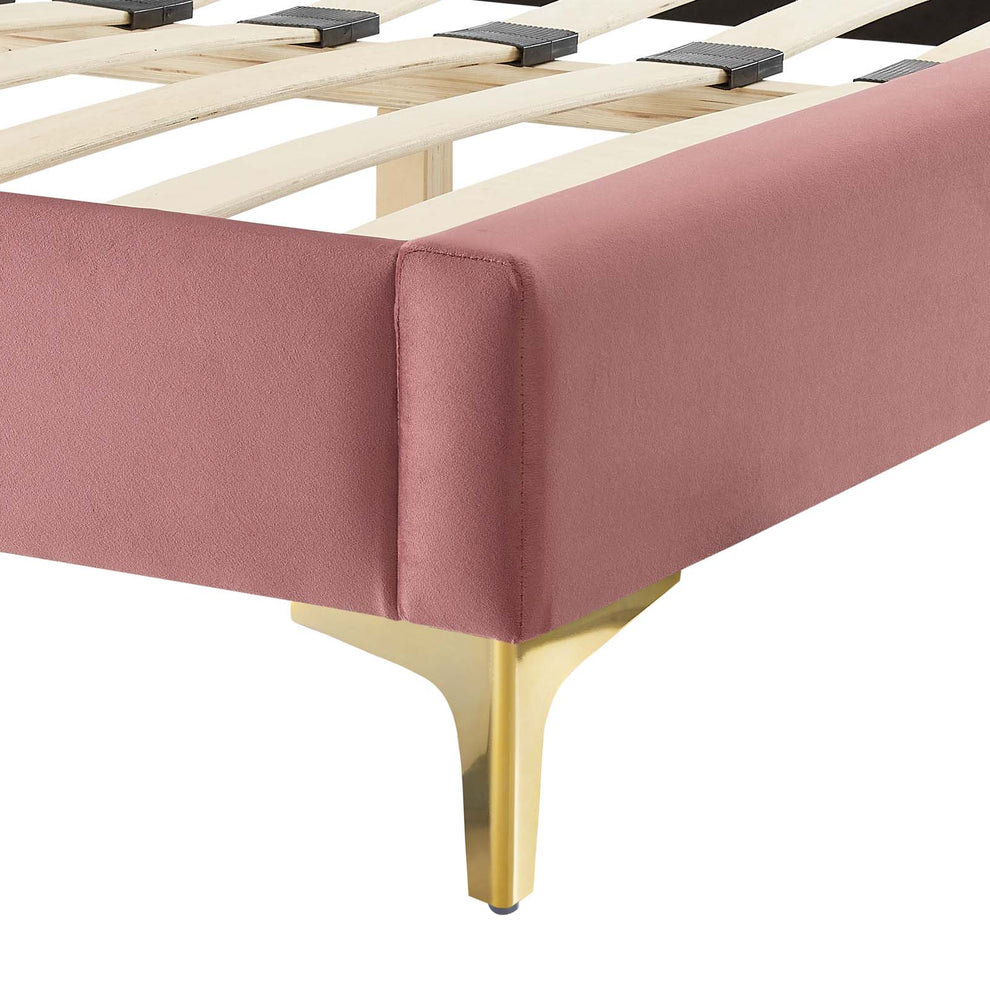 Liva Performance Velvet King Bed By Modway - MOD-6836 | Beds | Modishstore - 19