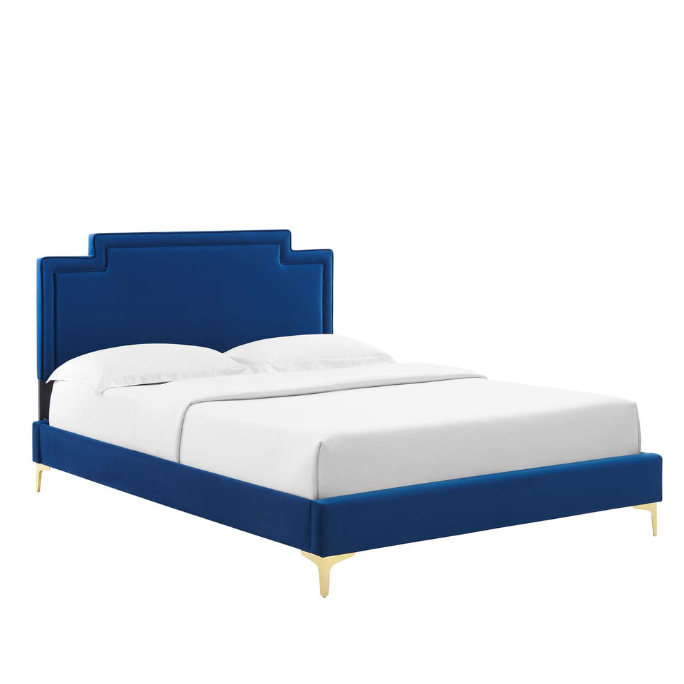 Liva Performance Velvet King Bed By Modway - MOD-6836 | Beds | Modishstore - 23