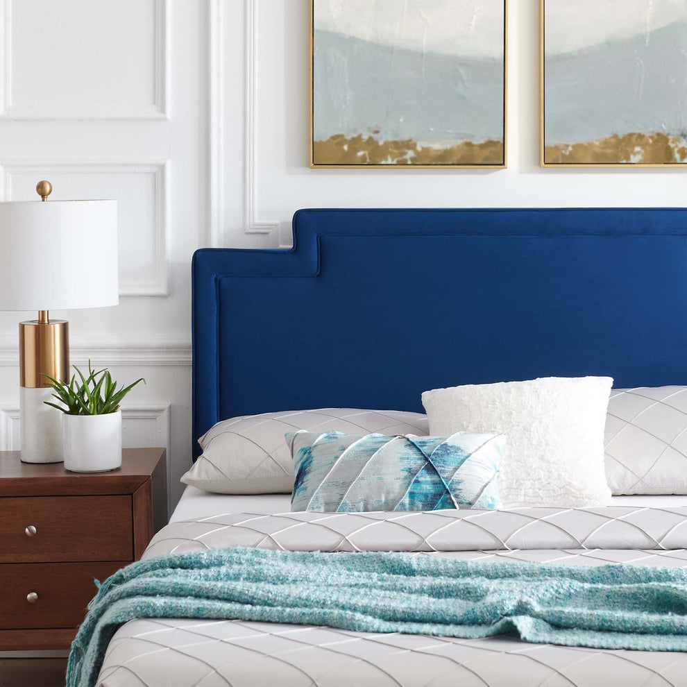 Liva Performance Velvet King Bed By Modway - MOD-6836 | Beds | Modishstore - 24