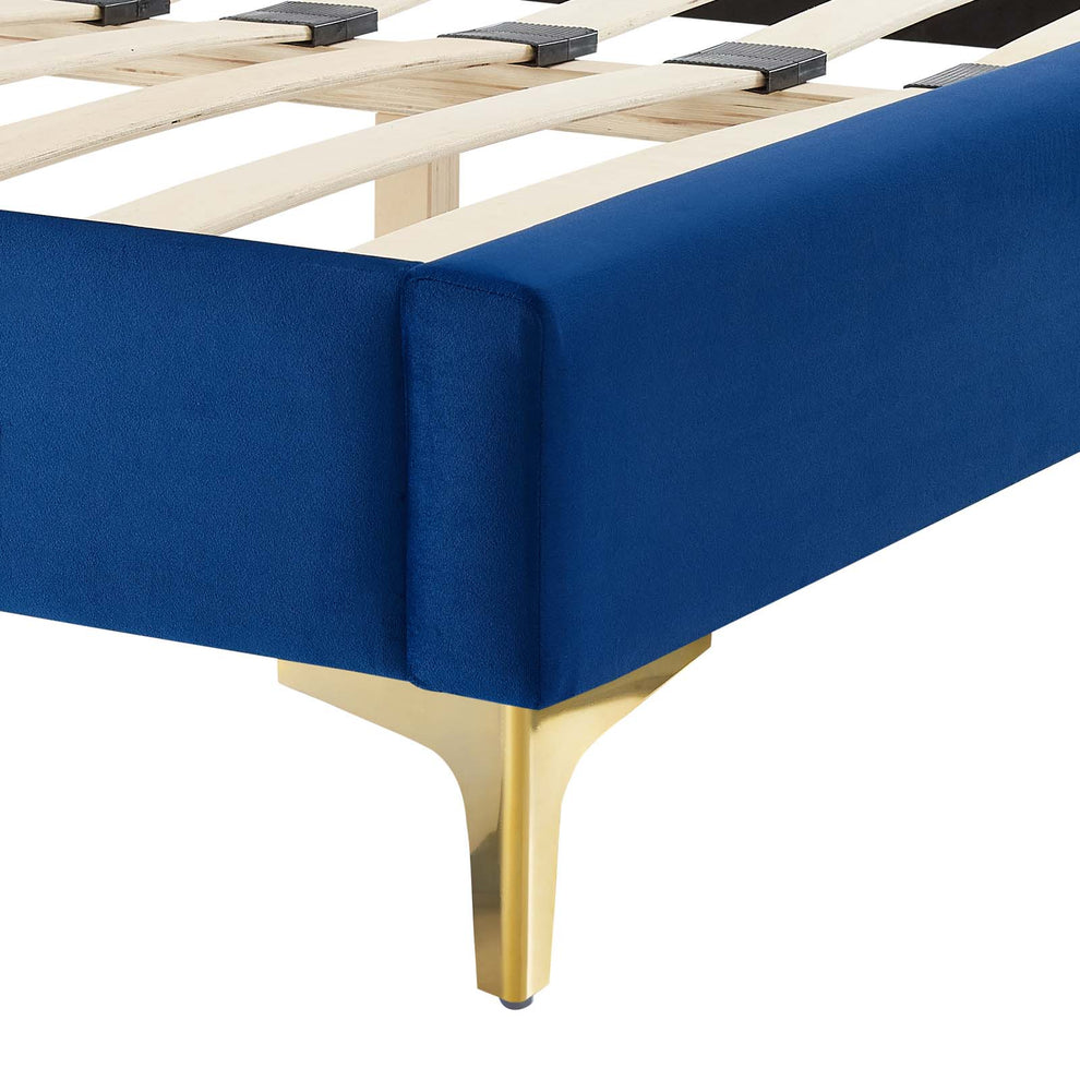 Liva Performance Velvet King Bed By Modway - MOD-6836 | Beds | Modishstore - 30