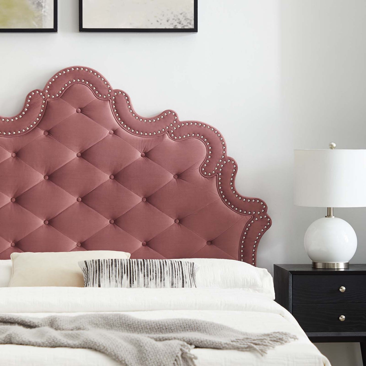 Sasha Button-Tufted Performance Velvet King Bed By Modway - MOD-6837 | Beds | Modishstore - 13