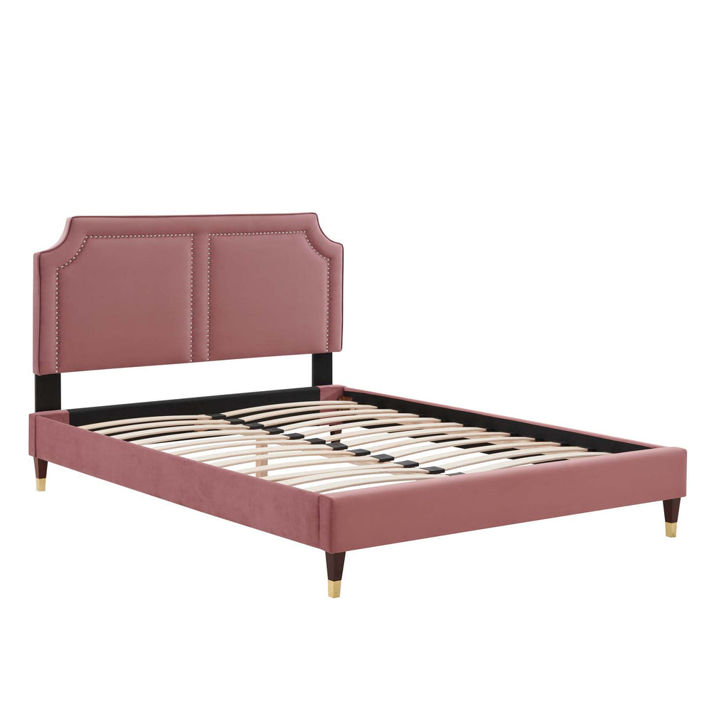 Novi Performance Velvet King Bed By Modway - MOD-6838 | Beds | Modishstore - 16