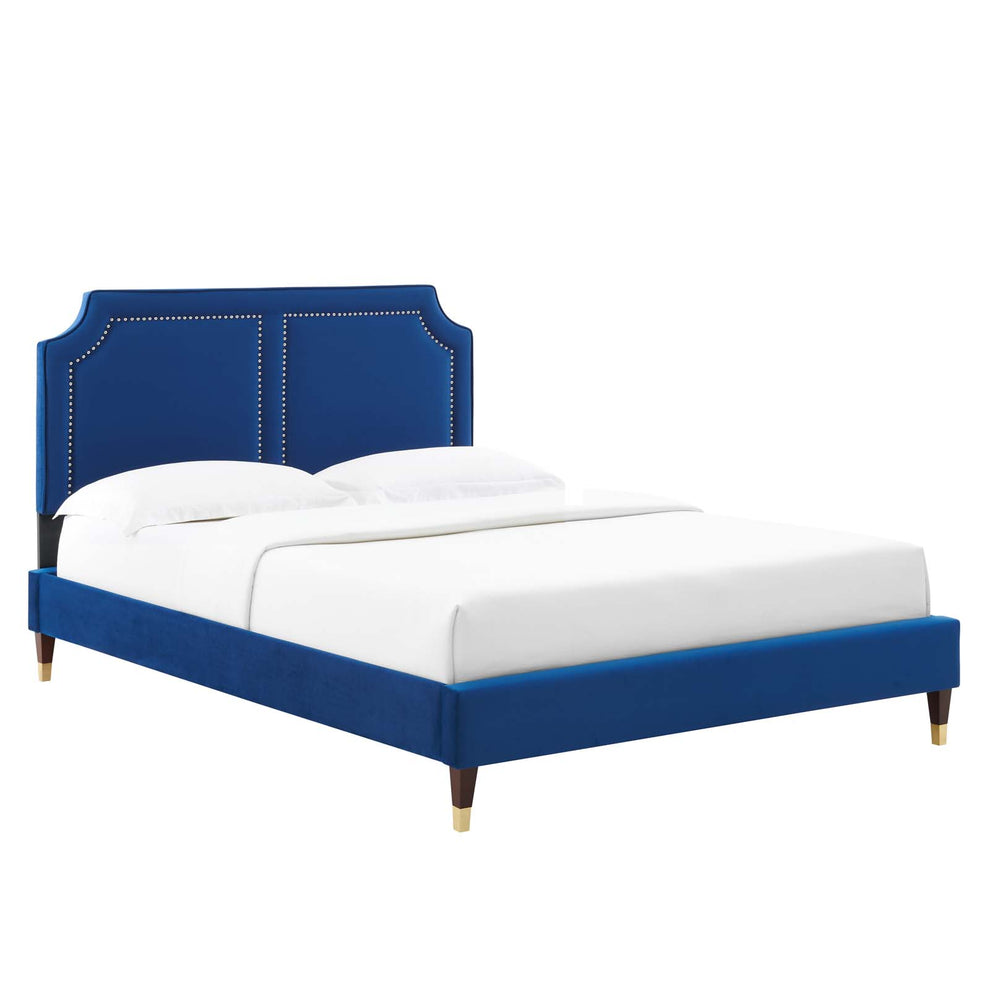 Novi Performance Velvet King Bed By Modway - MOD-6838 | Beds | Modishstore - 23