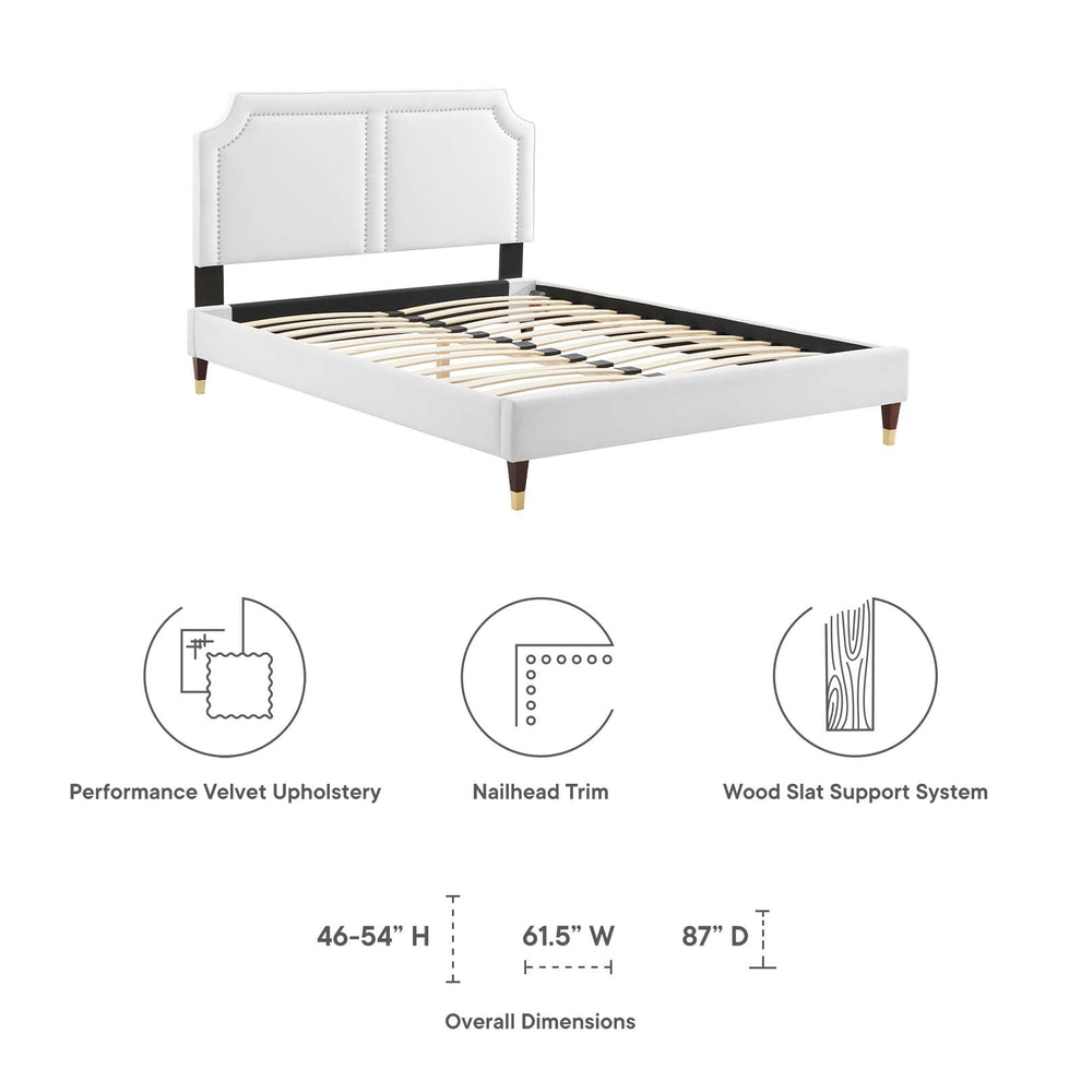 Novi Performance Velvet King Bed By Modway - MOD-6838 | Beds | Modishstore - 43