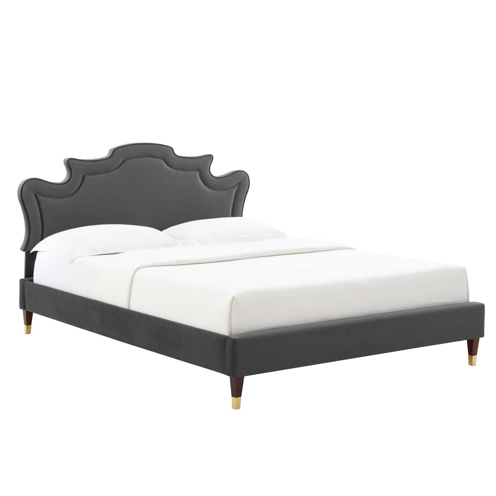 Neena Performance Velvet King Bed By Modway - MOD-6840 | Beds | Modishstore - 2