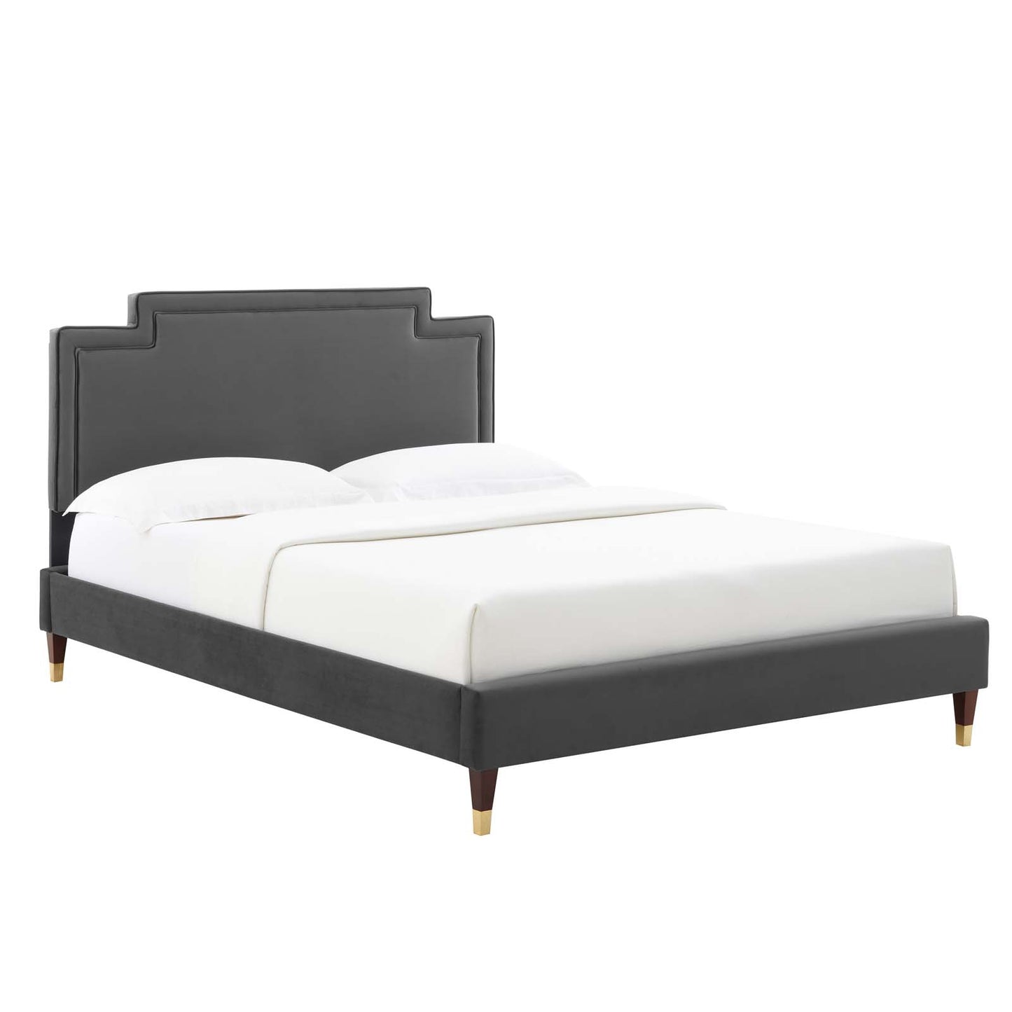 Liva Performance Velvet King Bed By Modway - MOD-6841 | Beds | Modishstore - 2
