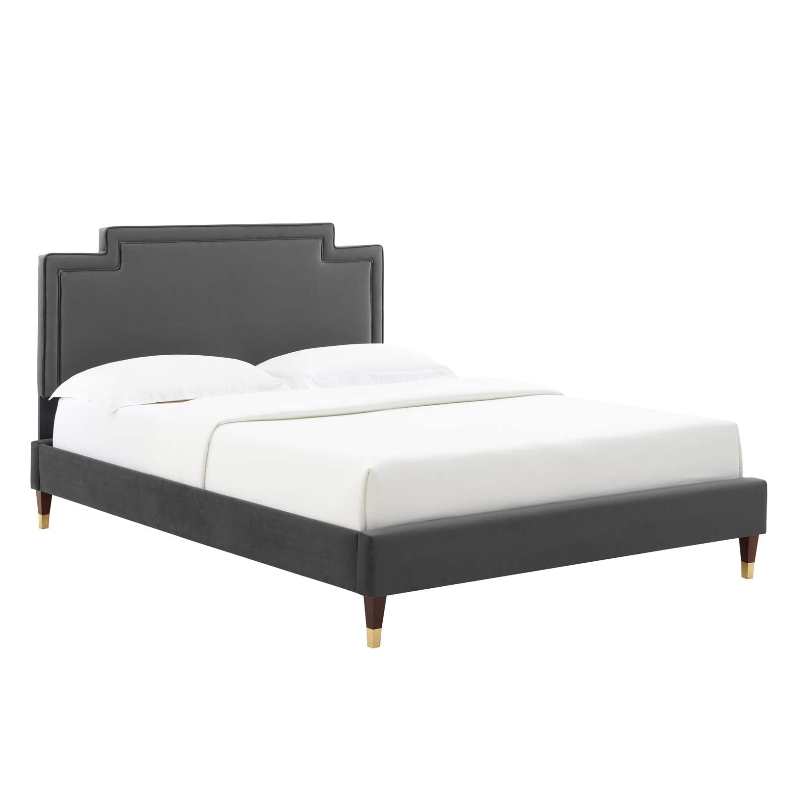 Liva Performance Velvet King Bed By Modway - MOD-6841 | Beds | Modishstore - 2