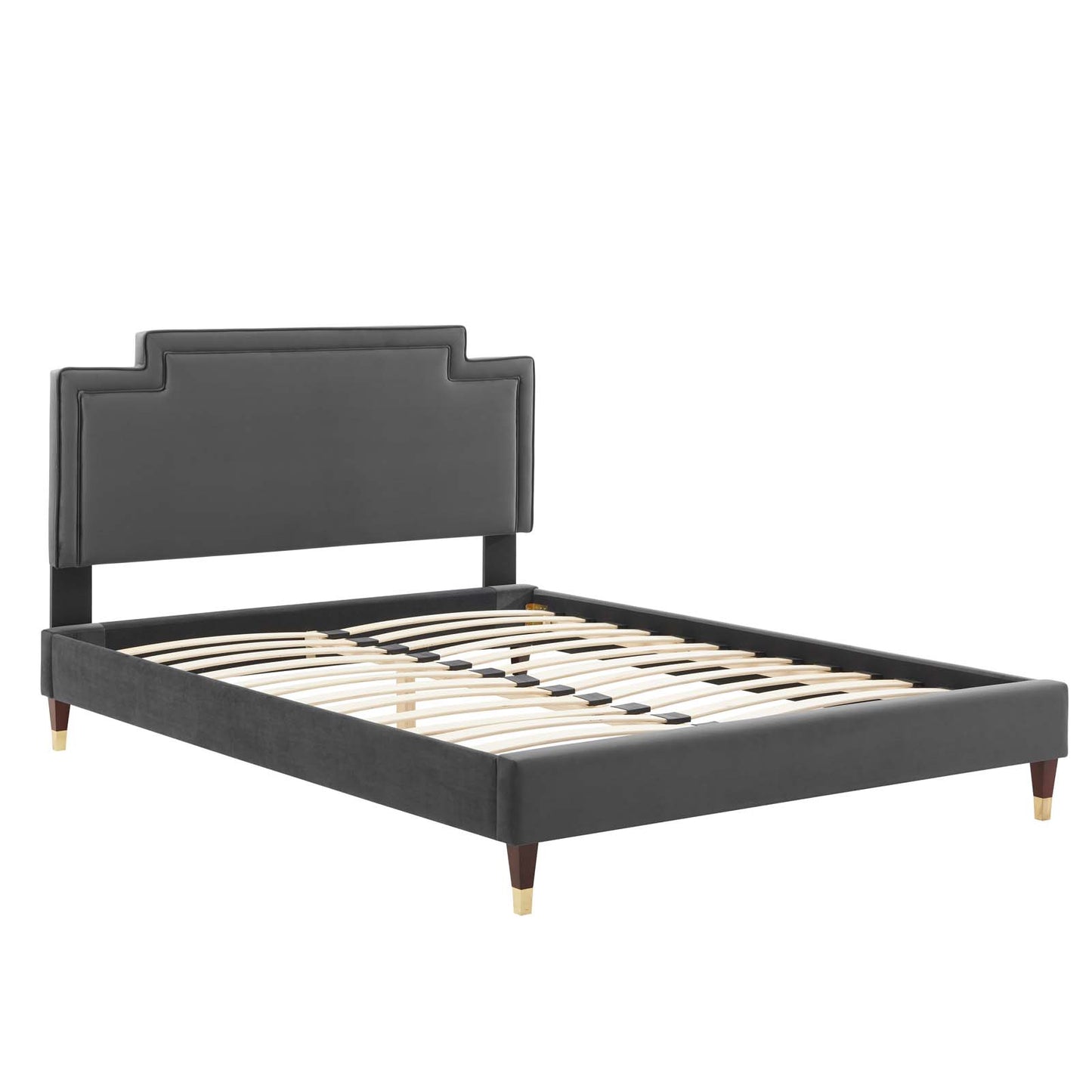 Liva Performance Velvet King Bed By Modway - MOD-6841 | Beds | Modishstore - 5