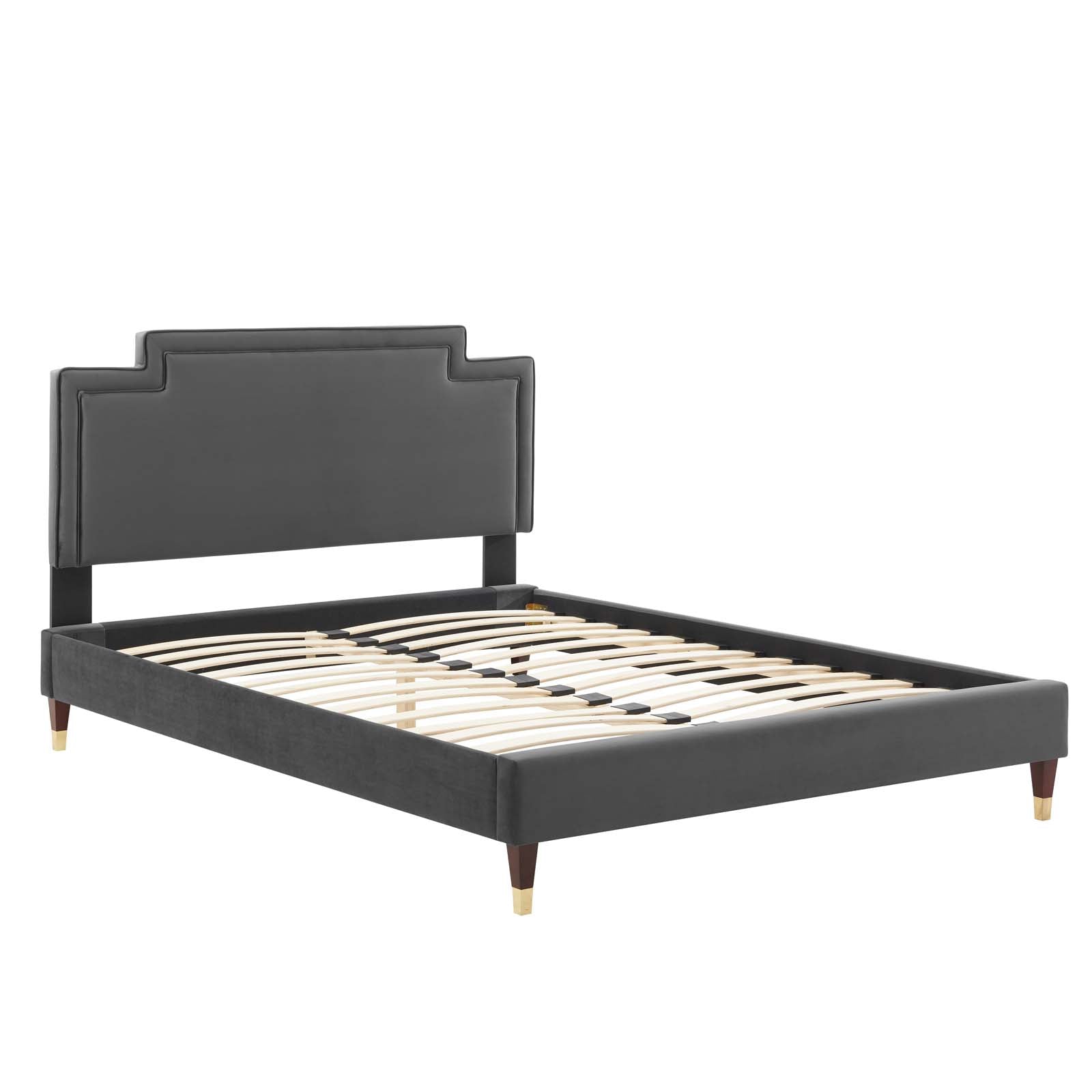 Liva Performance Velvet King Bed By Modway - MOD-6841 | Beds | Modishstore - 5