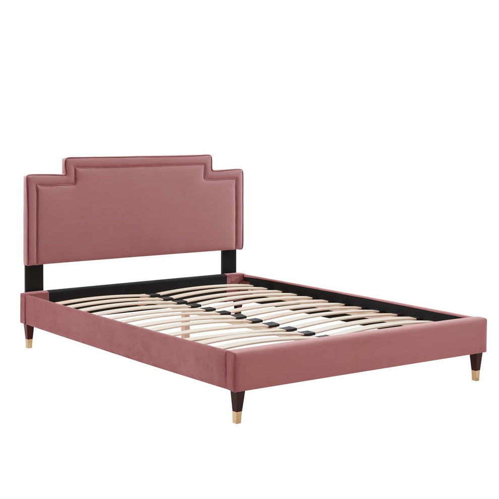 Liva Performance Velvet King Bed By Modway - MOD-6841 | Beds | Modishstore - 16